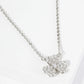 18K Gold Dipped Micro Pave Set CZ 3 Leaf Clover Pendant Necklace