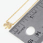 18K Gold Dipped Micro Pave Set CZ Clover Pendant Necklace