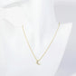 18K Gold Dipped Micro Pave Set CZ Crescent Moon Pendant Necklace