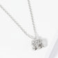 18K Gold Dipped Micro Pave Set CZ Elephant Pendant Necklace