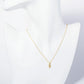 18K Gold Dipped Micro Pave Set CZ Musical Note Pendant Necklace