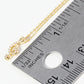 18K Gold Dipped Micro Pave Set CZ Musical Note Pendant Necklace
