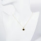 18K Gold Dipped Micro Pave Set Cubic Zirconia Round Pendant Necklace