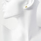 18K Gold Dipped Minimalist 9mm Brass Flat Triangle Sterling Silver Post Stud Earrings