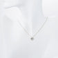 18K Gold Dipped Moon Cutout CZ Pave Heart Pendant Necklace