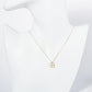 18K Gold Dipped Mother Of Pearl Clover Pendant Necklace