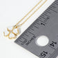 18K Gold Dipped Mother Of Pearl Clover Pendant Necklace