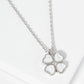 18K Gold Dipped Mother Of Pearl Clover Pendant Necklace