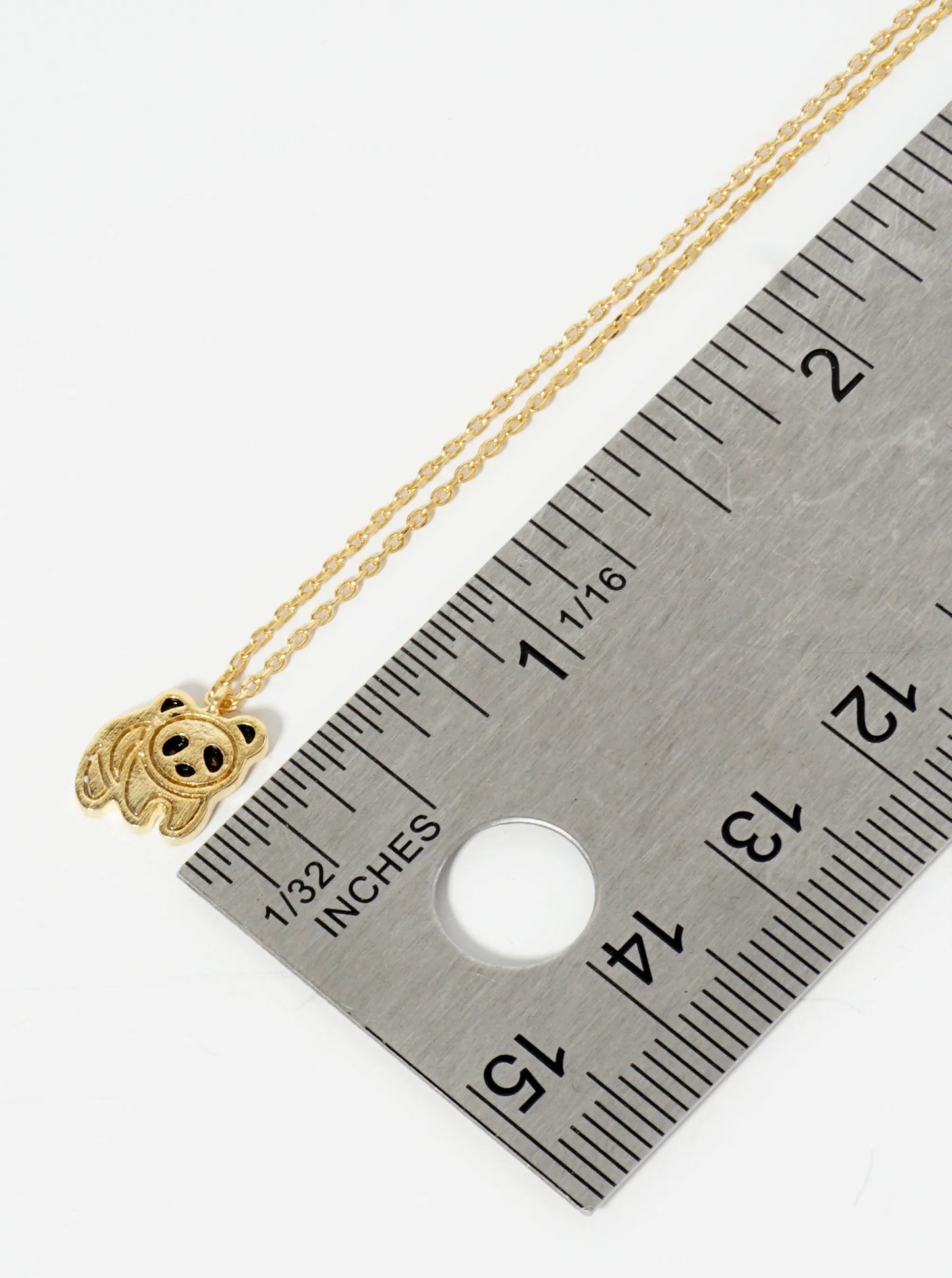 18K Gold Dipped Panda Pendant Necklace