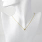 18K Gold Dipped Pave Cubic Zirconia 6mm Square Pendant Necklace
