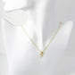 18K Gold Dipped Pave Cubic Zirconia Ballerina Pendant Necklace
