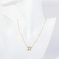 18K Gold Dipped Pave Set CZ Dynamic Star Pendant Necklace
