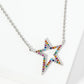 18K Gold Dipped Pave Set CZ Dynamic Star Pendant Necklace