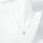 18K Gold Dipped Pave Set CZ Padlock Pendant Necklace