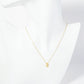 18K Gold Dipped Pave Set CZ Pineapple Pendant Necklace