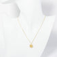 18K Gold Dipped Pave Set CZ Snowflake Pendant Necklace