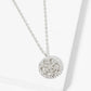 18K Gold Dipped Pave Set CZ Snowflake Pendant Necklace