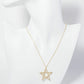 18K Gold Dipped Pave Set CZ Star Pendant Necklace
