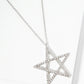 18K Gold Dipped Pave Set CZ Star Pendant Necklace