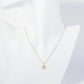 18K Gold Dipped Pave Set CZ Star Pendant Necklace