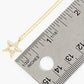 18K Gold Dipped Pave Set CZ Star Pendant Necklace