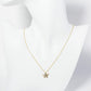 18K Gold Dipped Pave Set CZ Starfish Sea Star Pendant Necklace