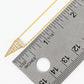 18K Gold Dipped Pave Set CZ Upside Down Triangle Pendant Necklace