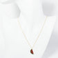 18K Gold Dipped Pave Set CZ Watermelon Pendant Necklace