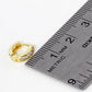 18K Gold Dipped Pave Set Cubic Zirconia 10mm Huggie Hoop Earrings