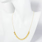 18K Gold Dipped Polished Geometric Charm Necklace