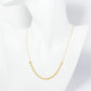 18K Gold Dipped Polished Tiny Round Disc Charm Necklace
