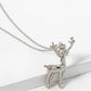 18K Gold Dipped Rudolph Pendant Christmas Necklace