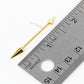 18K Gold Dipped Spike Arrow Stud Earrings