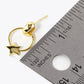 18K Gold Dipped Star Door Knocker Post Earrings