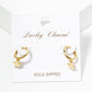 18K Gold Dipped Star Drop 10mm Huggie Hoop Earrings