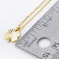 18K Gold Dipped Sunburst Clover Pendant Necklace