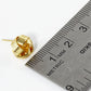 18K Gold Dipped Textured 10mm Love Knot Stud Earrings