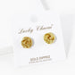 18K Gold Dipped Textured 11mm Love Knot Stud Earrings