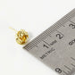 18K Gold Dipped Textured 8mm Love Knot Stud Earrings