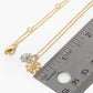 18K Gold Dipped Two-Tone Snowflake Pendant Necklace