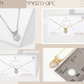 Heart CZ-Stone Drop Pave-Set Bow Pendant Necklace