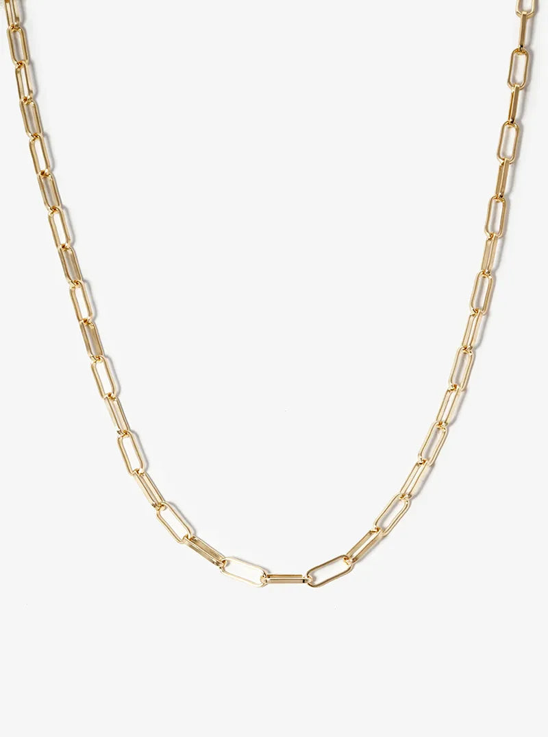 18k Gold Dipped 10mm Link Chain Necklace
