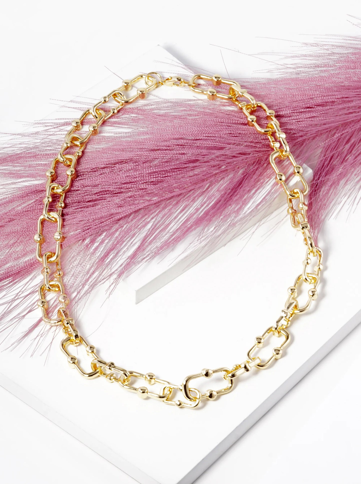 18k Gold Dipped 18 Inch Brass Link Chain Necklace