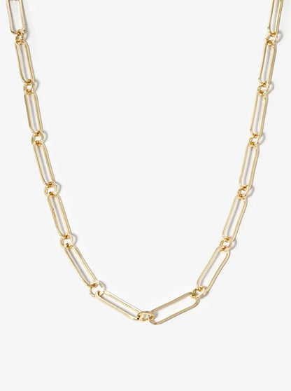 18k Gold Dipped 20mm Flat Link Chain Necklace