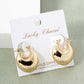 18k Gold Dipped 20mm Hollow Bold Hoop Earrings