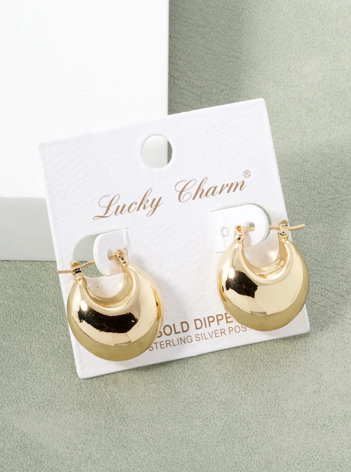 18k Gold Dipped 20mm Hollow Bold Hoop Earrings