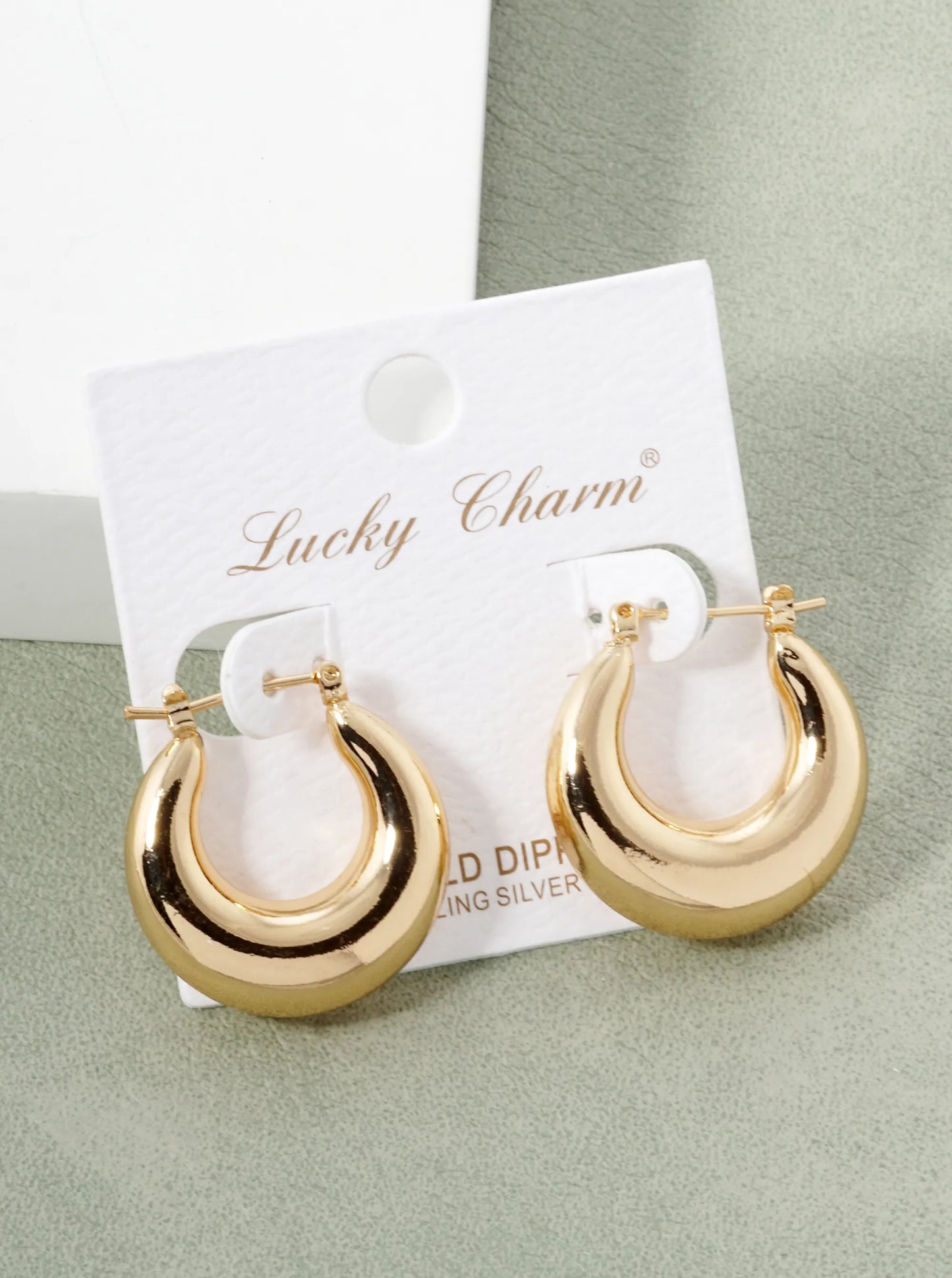 18k Gold Dipped 25mm Hollow Bold Hoop Earrings