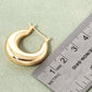 18k Gold Dipped 25mm Hollow Bold Hoop Earrings