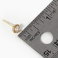 18k Gold Dipped 4-Prong CZ Pave Round Stud Earrings