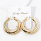 18k Gold Dipped 40mm Bold Hollow Hoop Earrings